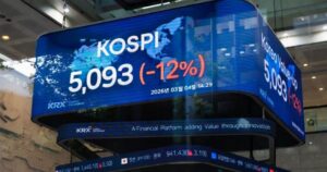 Korean stock market plunges 12% in historic one-day crash