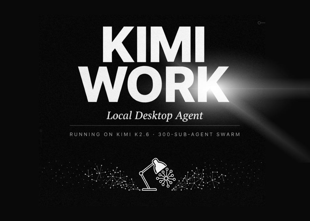 Moonshot AI Launches Kimi Work, a Local Desktop Agent Reportedly Running on Kimi K2.6 With a 300-Sub-Agent Agent Swarm
