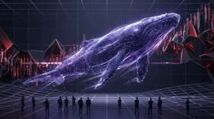 Digital whale accumulation contrasts with hesitant retail traders in an XRP market scene