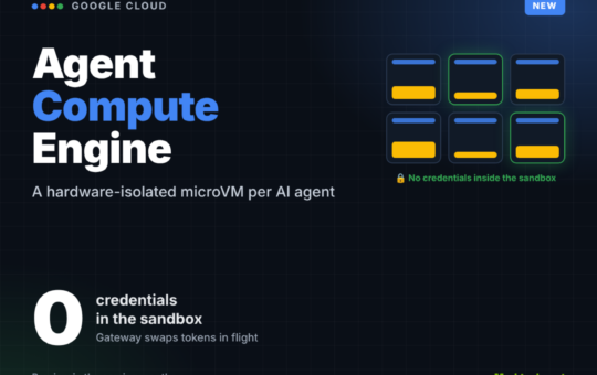 Google Cloud Launches Agent Compute Engine: A MicroVM per AI Agent
