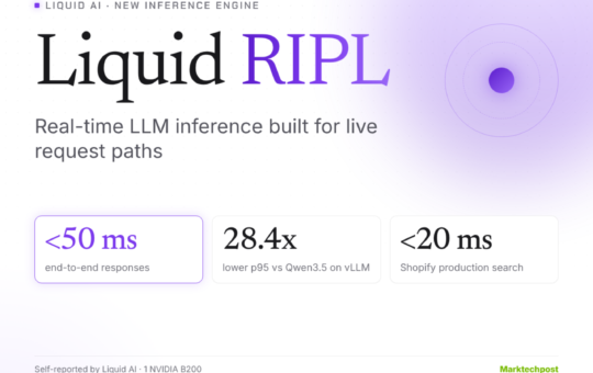 Liquid AI Launches RIPL, a Real-Time Inference Engine for Sub-50 ms LFMs