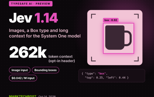 TypeSafe AI Releases Jev 1.14 With Images, Box Type and 262k Context
