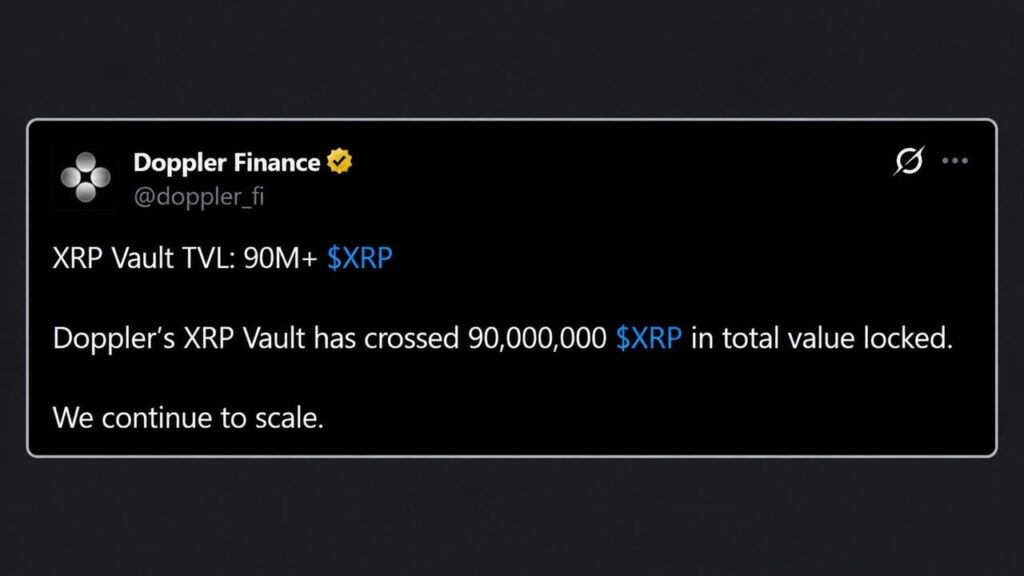 XRP Holders Have Now Parked 90 Million Coins in a Single Yield Vault